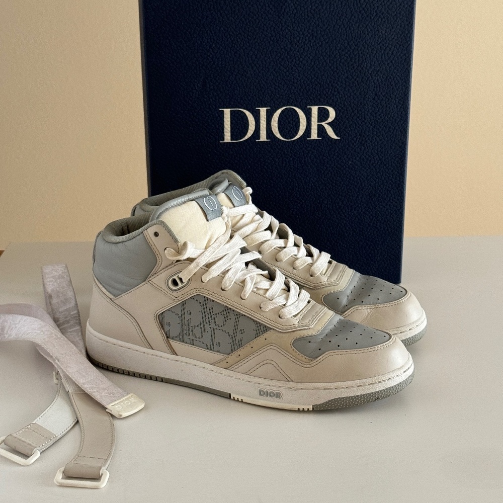Dior B27 Mid-Top sneakers shoe Men's sz 9/9.5 US - EU 42